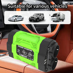 Gurxun Modified Wave Inverter With 18W Solar Panel + 30A Controller Dual Socket + 2 USB + 2 Type-C Ports