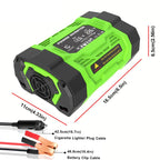 Gurxun Modified Wave Inverter With 18W Solar Panel + 30A Controller Dual Socket + 2 USB + 2 Type-C Ports