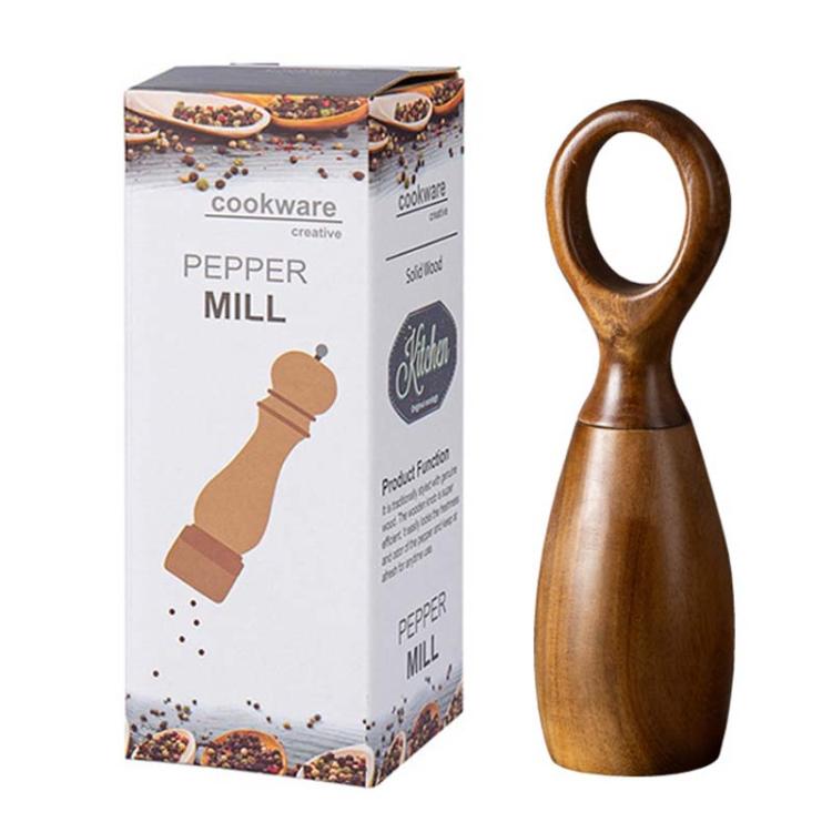 7 Inch Manual Acacia Wood Ceramic Core Grinder Multi Purpose Grinder