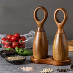 7 Inch Manual Acacia Wood Ceramic Core Grinder Multi Purpose Grinder