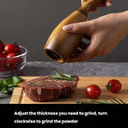 7 Inch Manual Acacia Wood Ceramic Core Grinder Multi Purpose Grinder