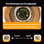 7 Inch Manual Acacia Wood Ceramic Core Grinder Multi Purpose Grinder