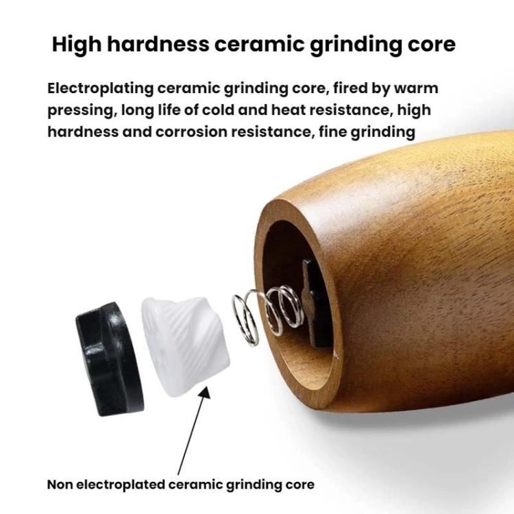 7 Inch Manual Acacia Wood Ceramic Core Grinder Multi Purpose Grinder