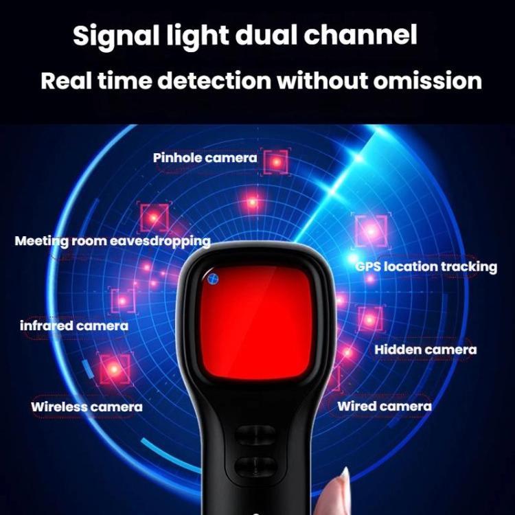 WT12 Anti-Surveillance Camera Smart LED Infrared Detector Hotel Anti-Peeping GPS Scanner