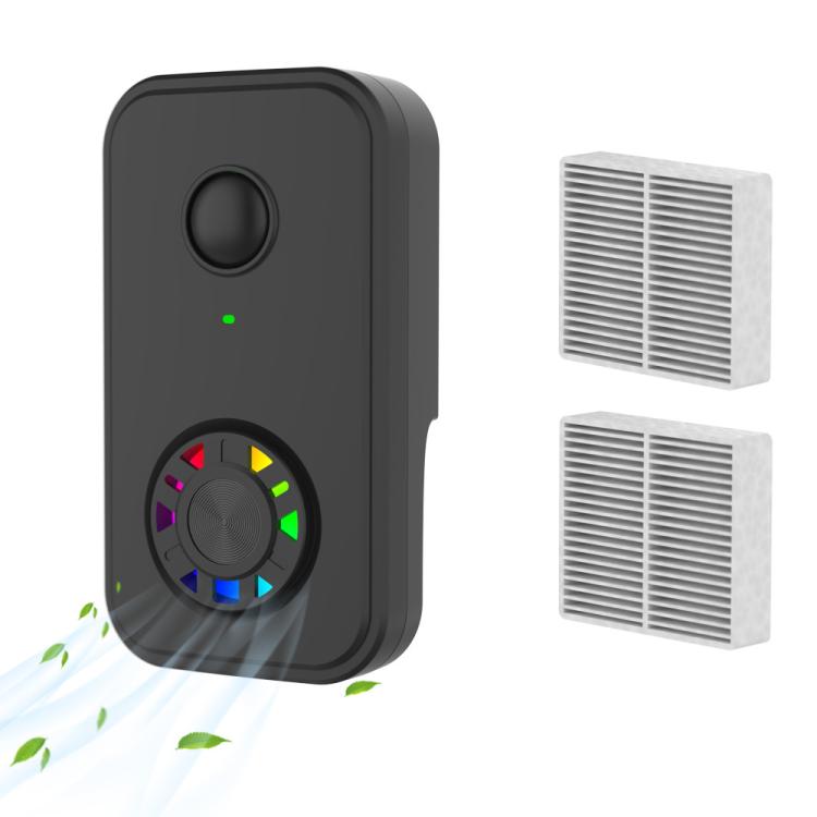 Negative Ion Air Purifier With Built-In Fan And 2 HEPA Filters For Indoor Bathroom Odor Removal