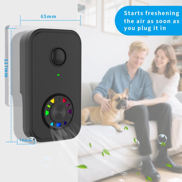 Negative Ion Air Purifier With Built-In Fan And 2 HEPA Filters For Indoor Bathroom Odor Removal