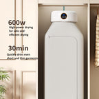 600W Smart Touch Control Foldable Clothes Dryer Portable Laundry Dry Machine with LED Display, Adjustable Temperature & Timer