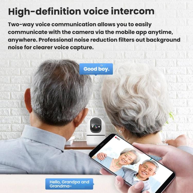 10Moons Indoor 4G Network Camera Home Remote Mobile Wireless HD Monitor