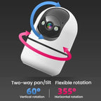 10Moons Indoor 4G Network Camera Home Remote Mobile Wireless HD Monitor