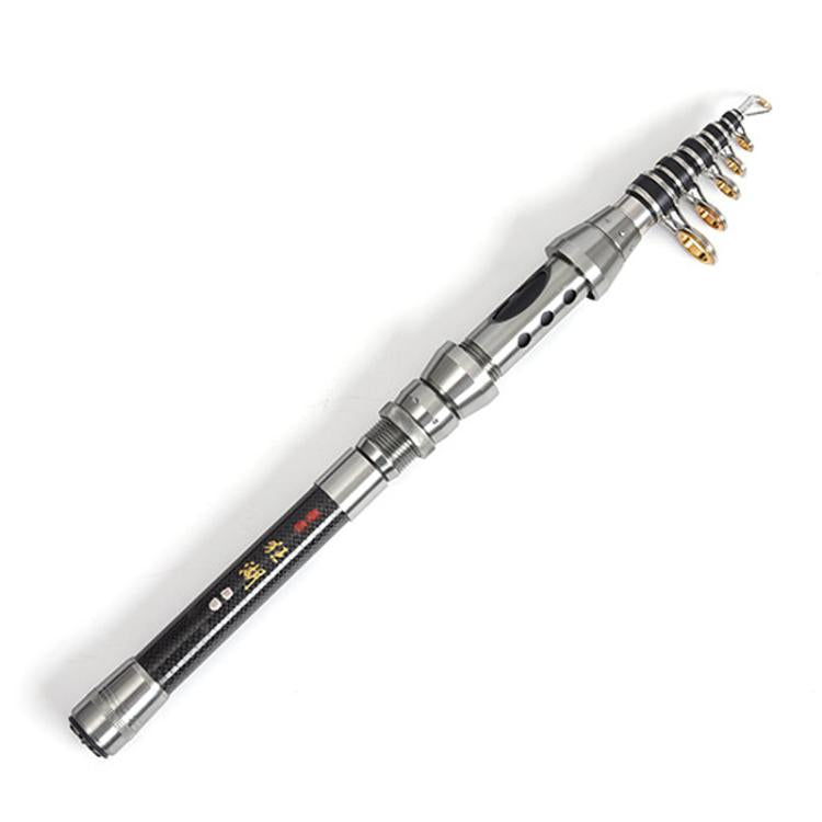 TOPLINE TACKLE Ultra-short Mini Carbon Fishing Rod Retractable Handle Telescopic Fishing Rod