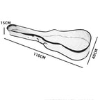 40-41 Inch Electric Guitar Dust Cover Transparent TPU Gig Bag With Dual Zippers Protective Storage Case