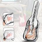39 Inch Electric Guitar Dust Cover TPU Gig Bag with Dual Zippers Protective Storage Case