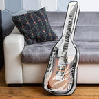 39 Inch Electric Guitar Dust Cover TPU Gig Bag with Dual Zippers Protective Storage Case