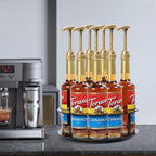 Coffee Syrup Kitchen Acrylic Countertop Round Bottle Holder