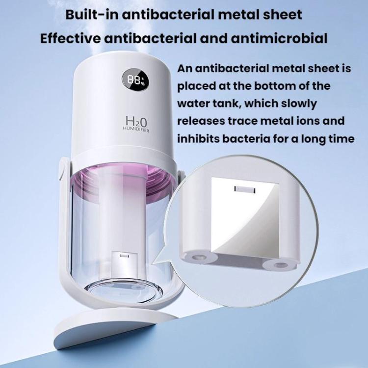 WT35 Antibacterial Dual Spray Humidifier Detachable Stand Desktop Silent Hydrating Atomizer