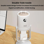 WT35 Antibacterial Dual Spray Humidifier Detachable Stand Desktop Silent Hydrating Atomizer