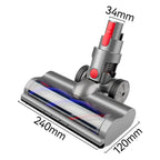 For Dyson V7/V8/V10/V11/V15 Direct-Drive Motorized Brush Head with LED Light