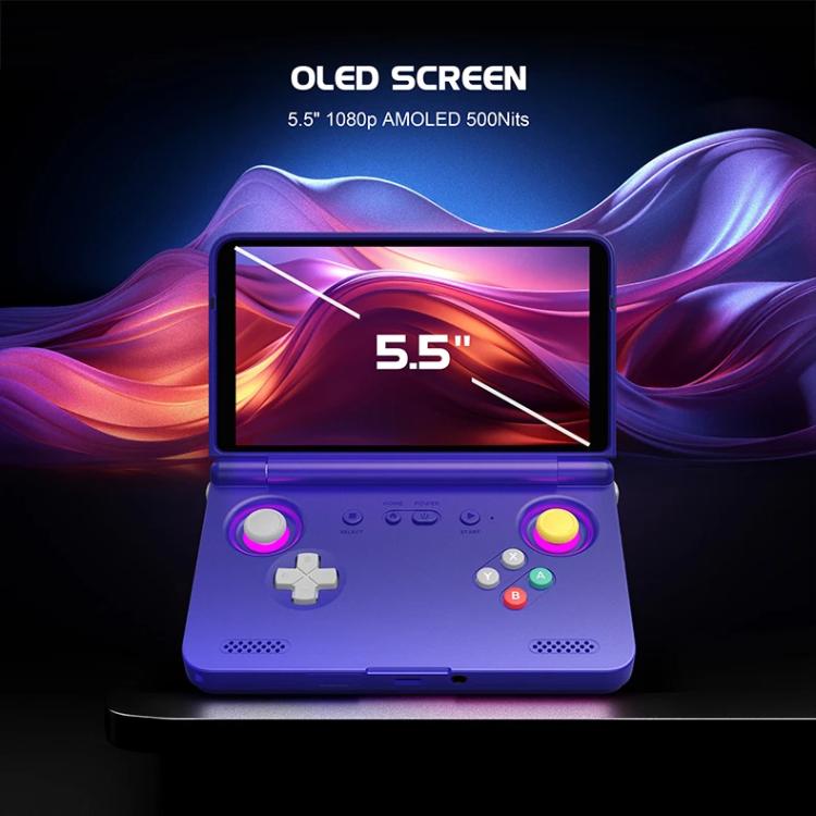 Retroid Pocket Flip 2 SD865 Processor Game Console Android13 5.5 Inch AMOLED Screen Wifi Bluetooth Video Player