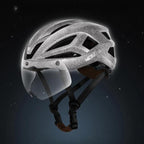 WEST BIKING Reflective Night Riding Bike Helmet with Magnetic Visor Lightweight & Breathable Unisex Cycling Helmet