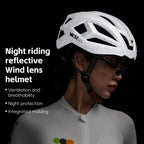 WEST BIKING Reflective Night Riding Bike Helmet with Magnetic Visor Lightweight & Breathable Unisex Cycling Helmet