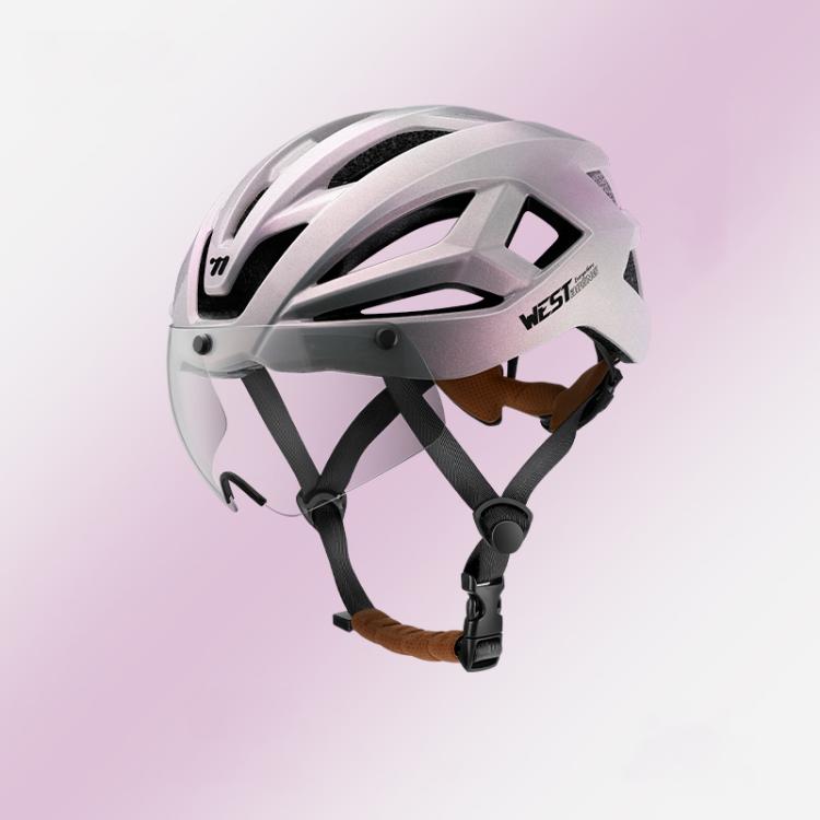WEST BIKING Lightweight Bike Helmet with Magnetic Visor for Road & Mountain Cycling