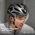 WEST BIKING Lightweight Bike Helmet with Magnetic Visor for Road & Mountain Cycling
