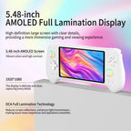 ANBERNIC RG557 Handheld Game Console 5.48-Inch AMOLED Screen Android 14 Video Game Player