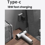 Cordless High-Speed Hair Dryer 100,000 RPM Motor, USB-C Fast Charging & 15600mAh Built-In Battery