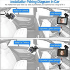 4.3 inch HD 1080P Car Baby Monitor