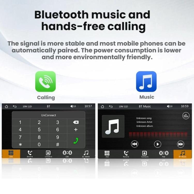 7-inch HD  Touch Screen + HD 8-light Reversing Image Wireless Carplay Car MP5 Player