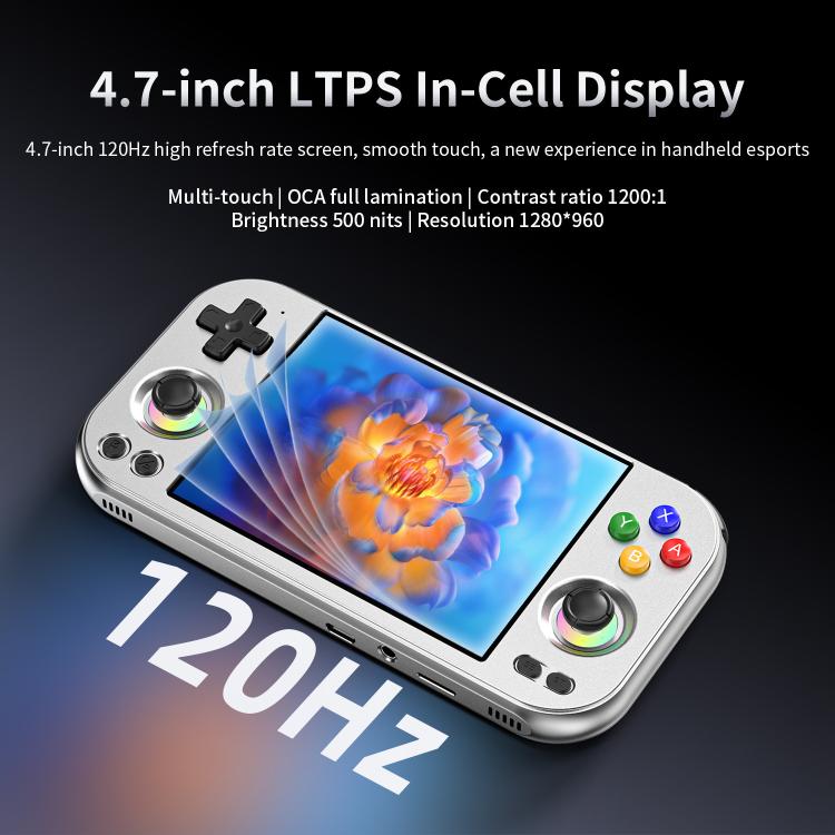 ANBERNIC RG 477M  Android 14 Handheld Game Console With Aluminum Alloy Body, 4.7-Inch LTPS In-Cell Touch Screen, 3D Hall Joystick & Self-Developed AI Assistant