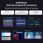 ANBERNIC RG 477M  Android 14 Handheld Game Console With Aluminum Alloy Body, 4.7-Inch LTPS In-Cell Touch Screen, 3D Hall Joystick & Self-Developed AI Assistant