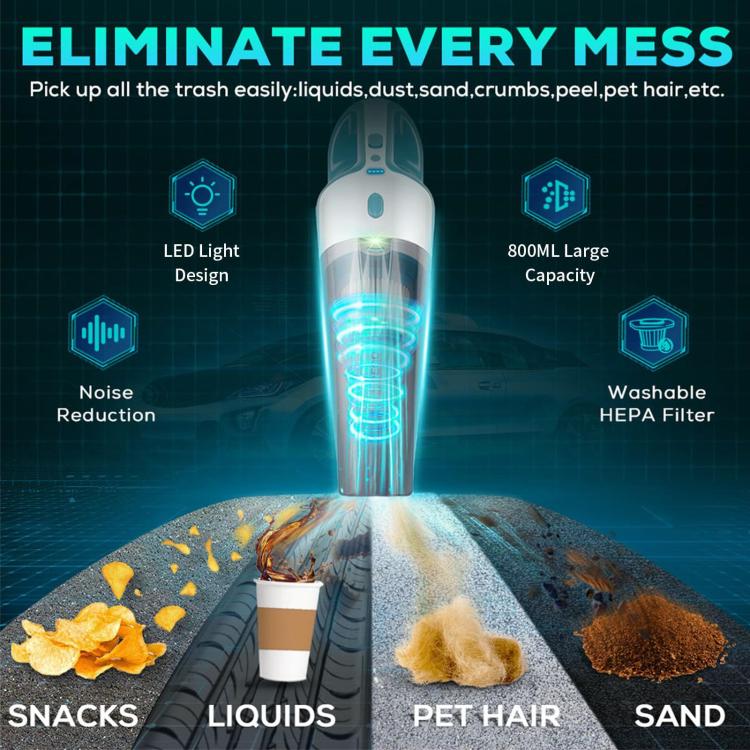 3.8m Corded Handheld Car Vacuum Cleaner with Brushless Motor