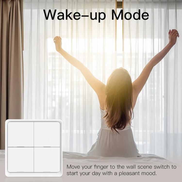 Graffiti Smart Home Wireless Scene Switch APP Timer 4-Button Adhesive Smart Switch