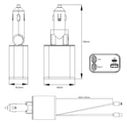 PD30W Car Charger With Retractable Cable