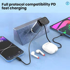 PD30W Car Charger With Retractable Cable