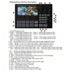 1080P 60Hz 4-Way HDMI Guide Switchboard Built-In 5 Inch Monitor Screen HD Video Live Capture Recording