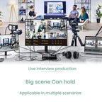 1080P 60Hz 4-Way HDMI Guide Switchboard Built-In 5 Inch Monitor Screen HD Video Live Capture Recording