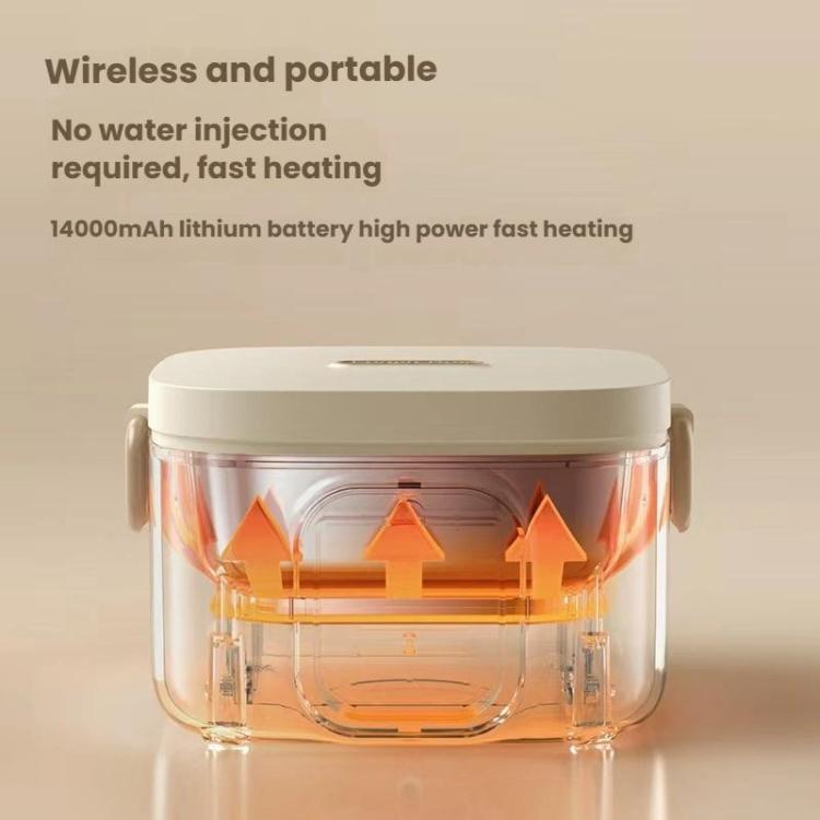 Wireless Charging Lunch Box No Water Needed With 304 Stainless Steel Inner Pot