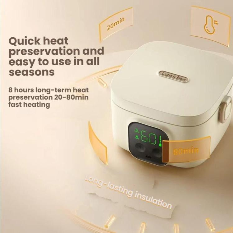 Wireless Charging Lunch Box No Water Needed With 304 Stainless Steel Inner Pot