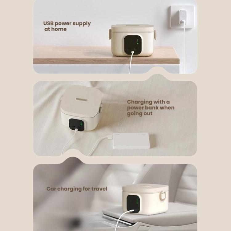 Wireless Charging Lunch Box No Water Needed With 304 Stainless Steel Inner Pot