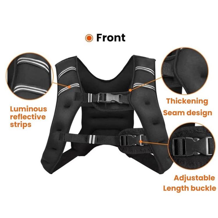Weighted Reflective Vest Fitness Training Sports Sandbags
