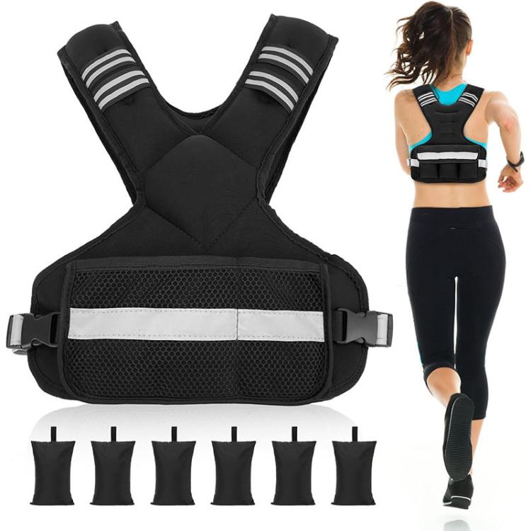 Fitness Adjustable Weights Reflective Sports Cests