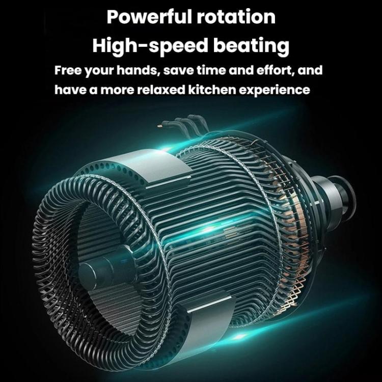 3In1 Portable Rechargeable Handheld Electric Egg Beater Mini Milk Frother For Baking