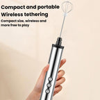 3In1 Portable Rechargeable Handheld Electric Egg Beater Mini Milk Frother For Baking