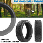 Electric Scooter 10x2.50 Rubberized Vacuum Tires For Ninebot F2 / F2 Plus / F2 Pro / F30D / F40D