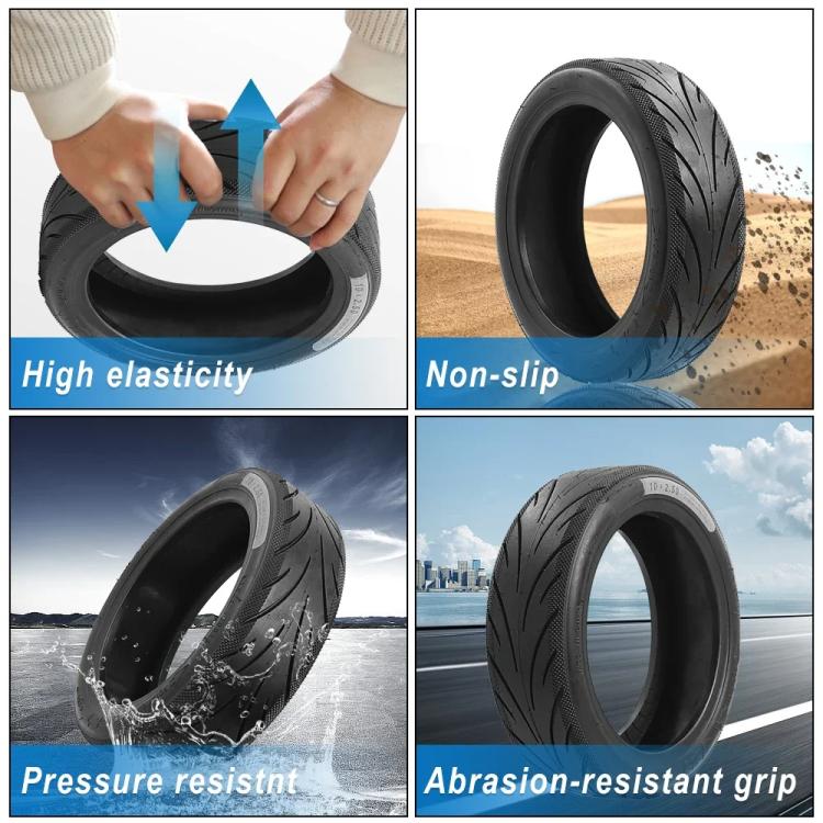 Electric Scooter 10x2.50 Rubberized Vacuum Tires For Ninebot F2 / F2 Plus / F2 Pro / F30D / F40D