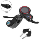 Electric Scooter LCD Display With Lock 6 Pin Dashboard