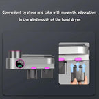 For Dyson Hair Dryer Wall-Mounted Holder With Hand-Drying, Temperature Display