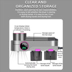 For Dyson Hair Dryer Wall-Mounted Holder With Hand-Drying, Temperature Display